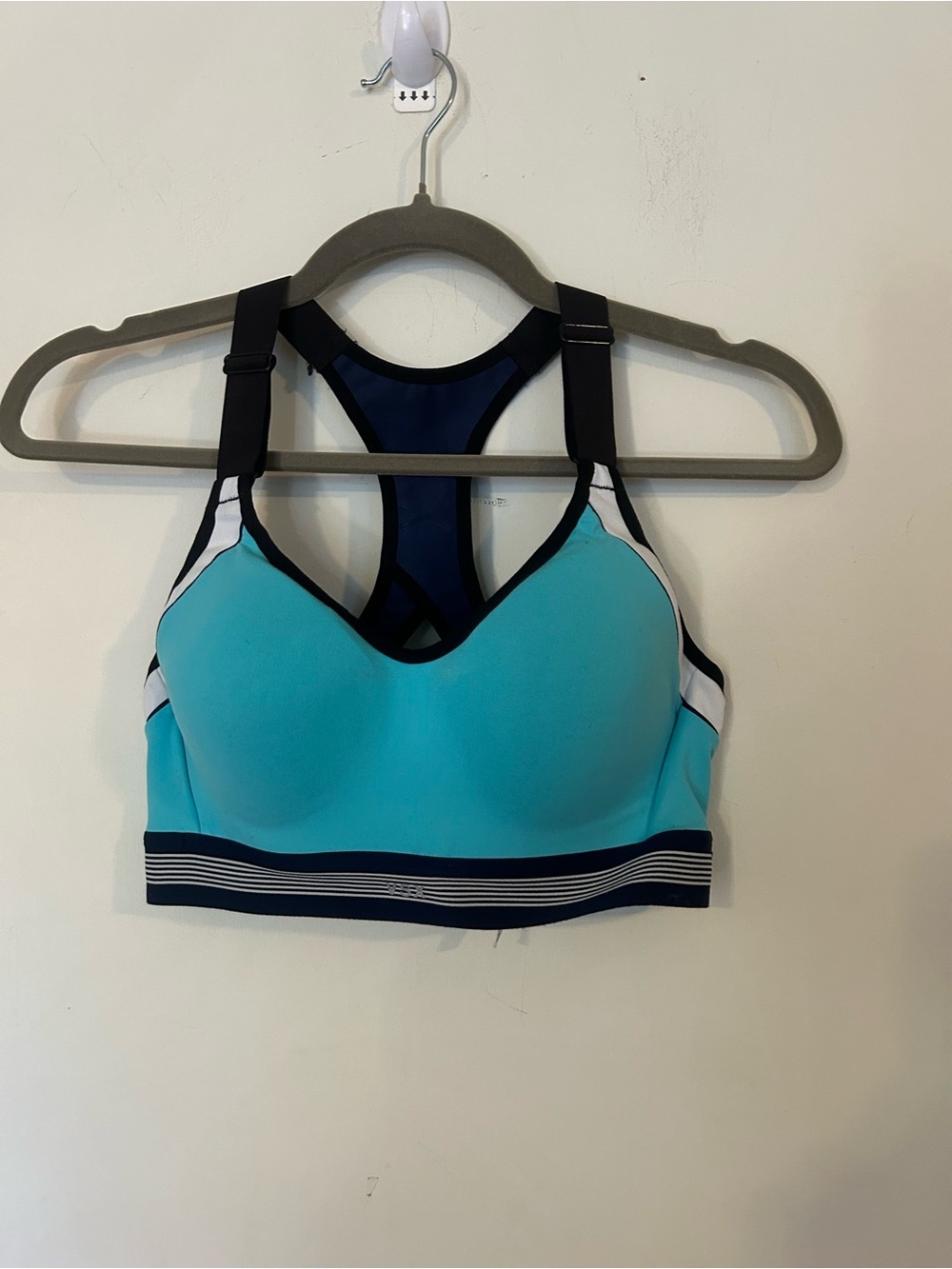 Victoria's Secret VSX turquoise blue sports bra 34C